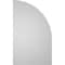 Ekena Millwork Quarter Round Top Left Surface Mount PVC Gable Vent w/ 2"W x 2"P Brickmould Sill Frame, 18"W x 30"H GVPQL18X3003SN - alternate 4